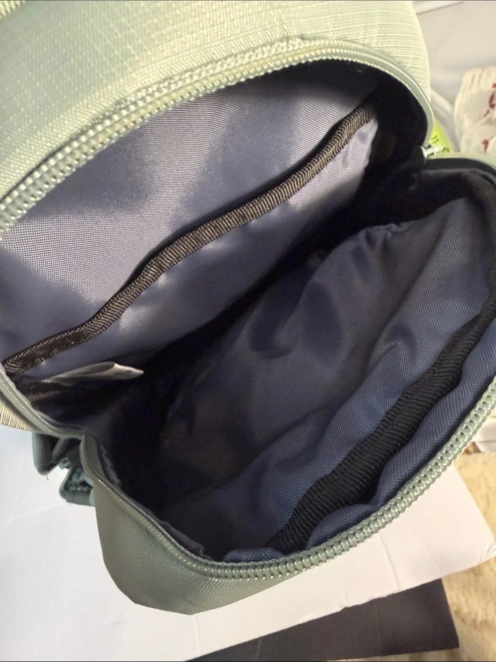 adidas Originals Sage Green sling bag. Measurements in pictures